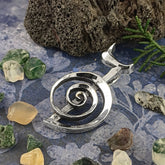 Reiki Cho Ku Rei Symbol Pendant, Handmade front view